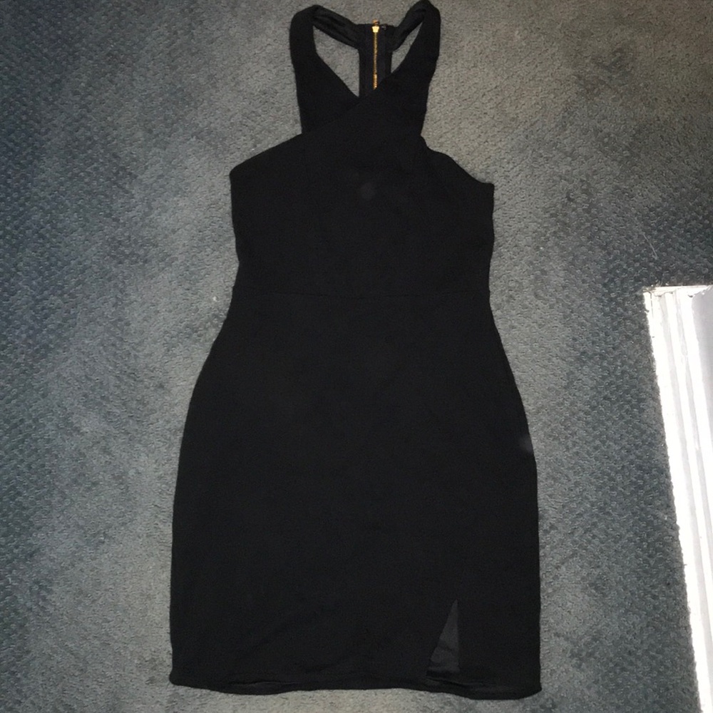Black cocktail dress